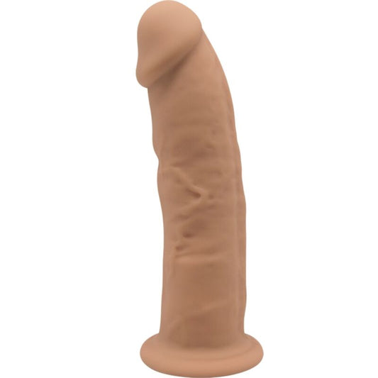 SILEXD - MODELLO 2 PENE REALISTICO PREMIUM SILEXPAN SILICONE CARAMEL 15 CM