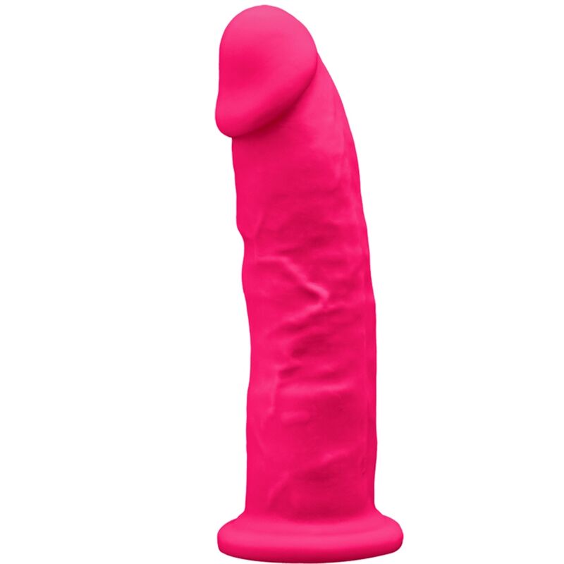 SILEXD - MODELLO 2 PENE REALISTICO PREMIUM SILEXPAN SILICONE FUCSIA 19 CM