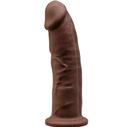 SILEXD - MODELLO 2 PENE REALISTICO PREMIUM SILEXPAN SILICONE MARRONE 23 CM