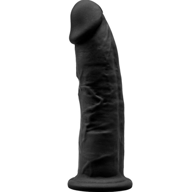 SILEXD - MODELLO 2 PENE REALISTICO PREMIUM SILEXPAN SILICONE NERO 15 CM