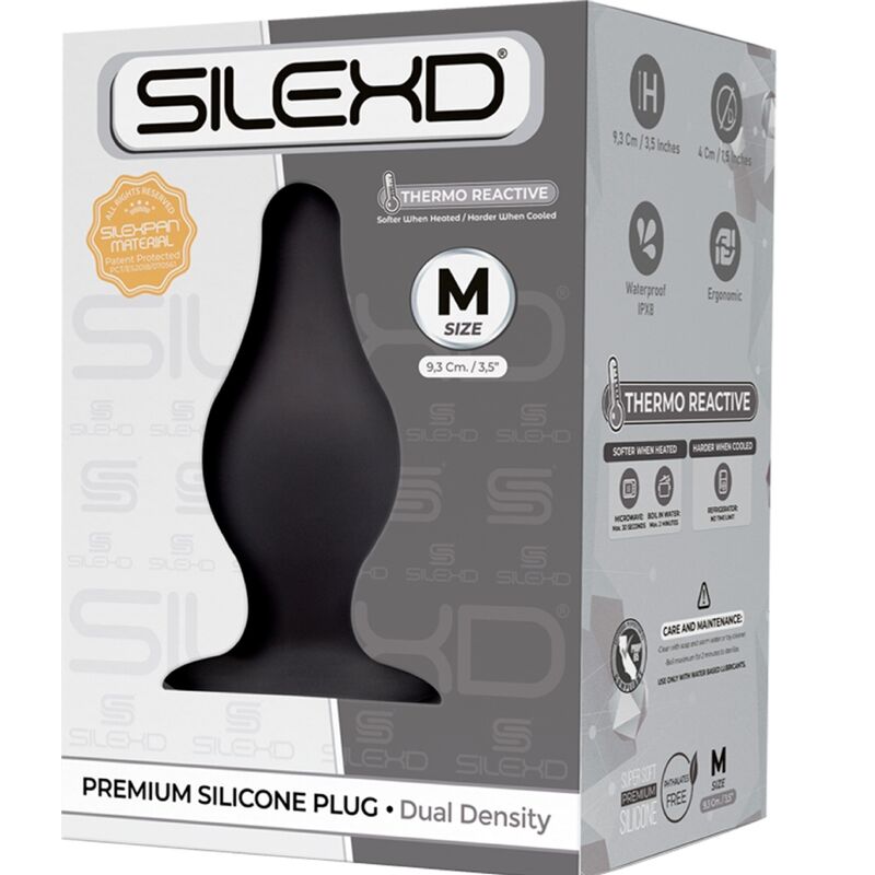 SILEXD - MODELLO 2 PLUG ANALE PREMIUM SILEXPAN SILICONE PREMIUM TERMOREATTIVO MISURA M