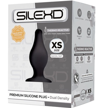 SILEXD - MODELLO 2 PLUG ANALE PREMIUM SILEXPAN SILICONE PREMIUM TERMOREATTIVO TAGLIA XS