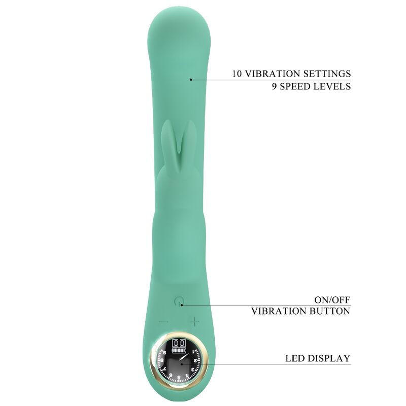 PRETTY LOVE - VIBRATORE LAMAR RABBIT E PUNTO G VERDE