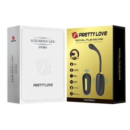 PRETTY LOVE - UOVO VIBRANTE RICARICABILE DOREEN LUXURY NERO