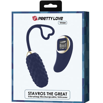 PRETTY LOVE - UOVO VIBRANTE CON TELECOMANDO BLU VIVIAN