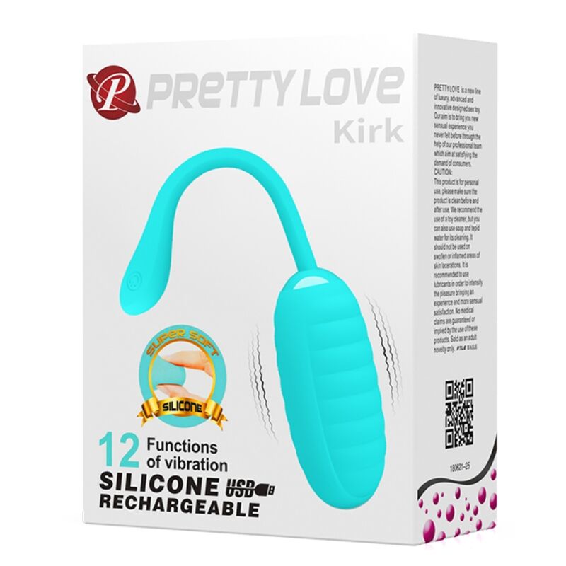 PRETTY LOVE - UOVO VIBRANTE RICARICABILE KIRK VERDE CHIARO