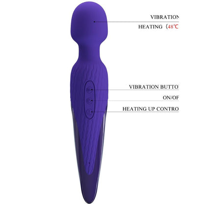 PRETTY LOVE - VIBRATORE ANTONY YOUTH WAND VIOLETTO EFFETTO CALORE