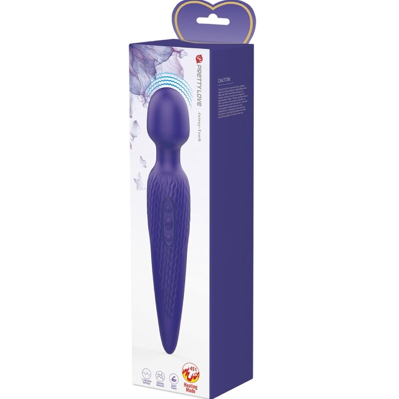 PRETTY LOVE - ANTONY YOUTH VIBRATORE WAND VIOLETTO EFFETTO CALORE