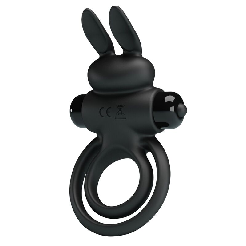 PRETTY LOVE - ANELLO VIBRATOR III RABBIT PER PENE NERO