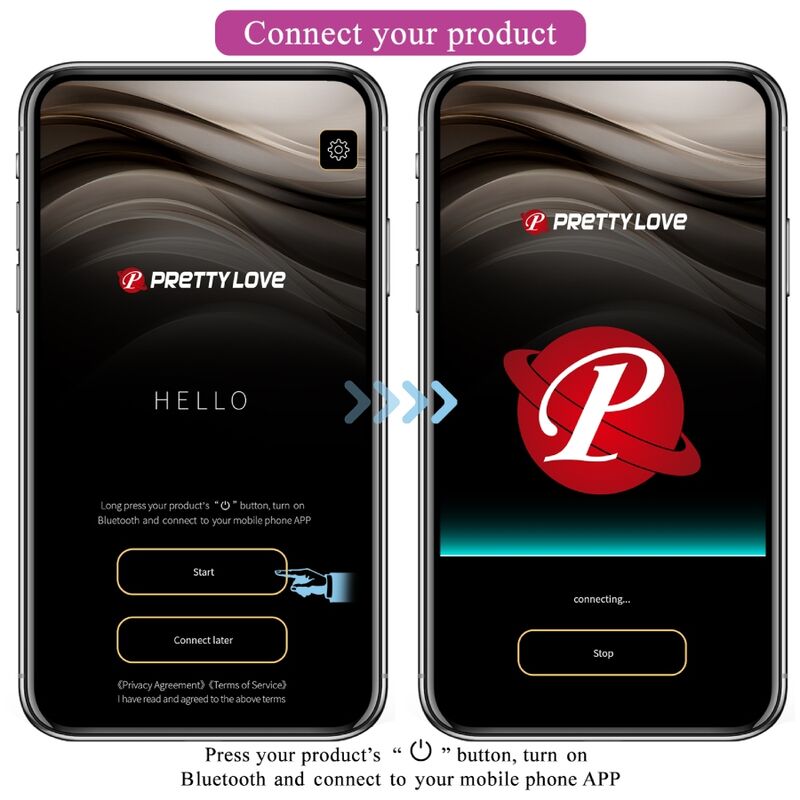 PRETTY LOVE - PLUG ANALE CONTROLLATO DA APP JEFFERSON NERO