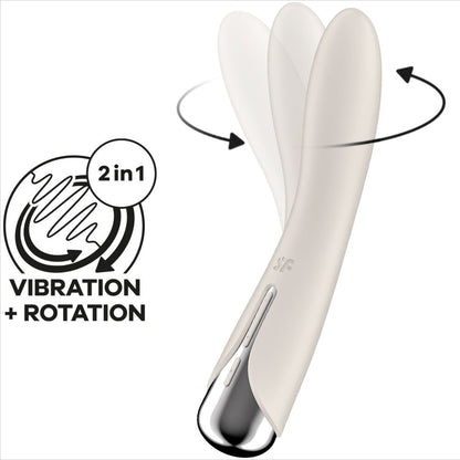 SATISFYER - SPINNING VIBE 1 VIBRATORE G-SPOT ROTATOR ROSSO