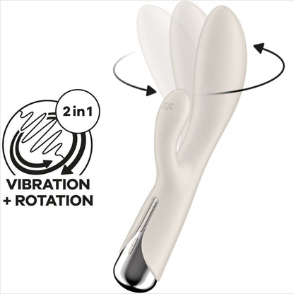 SATISFYER - SPINNING RABBIT 1 CLITORIDE E STIMOLAZIONE DEL PUNTO G ROSSO