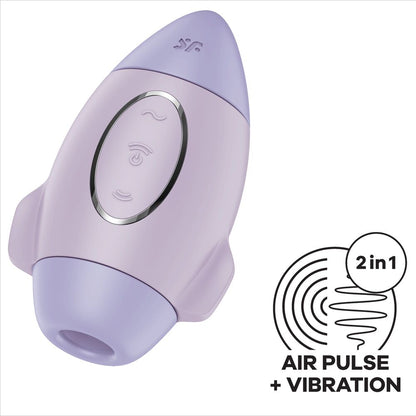 SATISFYER - MISSION CONTROL LILLA PICCOLO VIBRATORE A DOPPIO IMPULSO