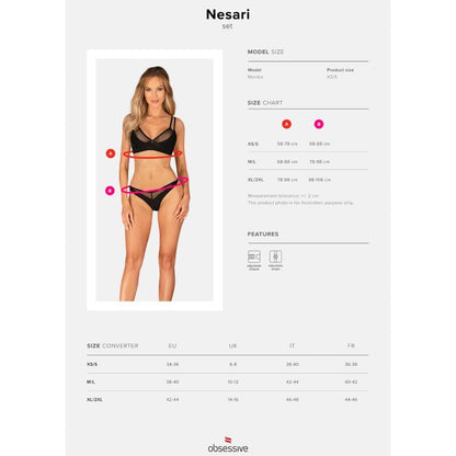 OBSESSIVE - NESARI SET DUE PEZZI XS/S