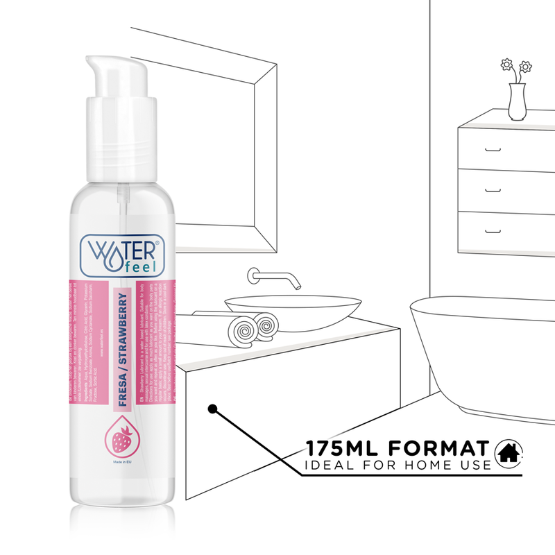 WATERFEEL - LUBRIFICANTE A BASE ACQUA DI FRAGOLA 175 ML