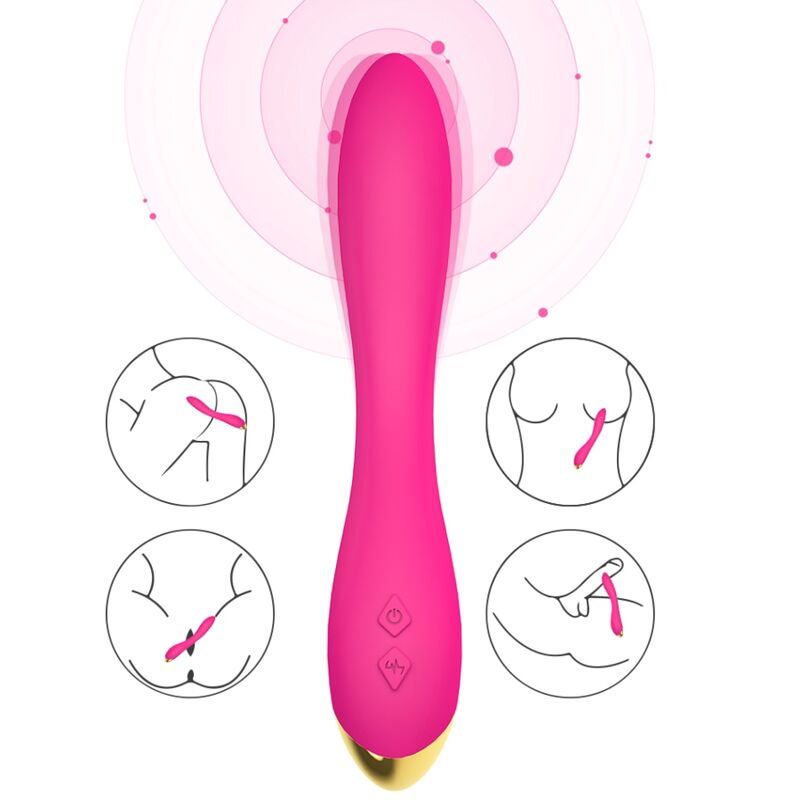 ARMONY - VIBRATORE FLAMINGO MULTIPOSIZIONE FUCSIA