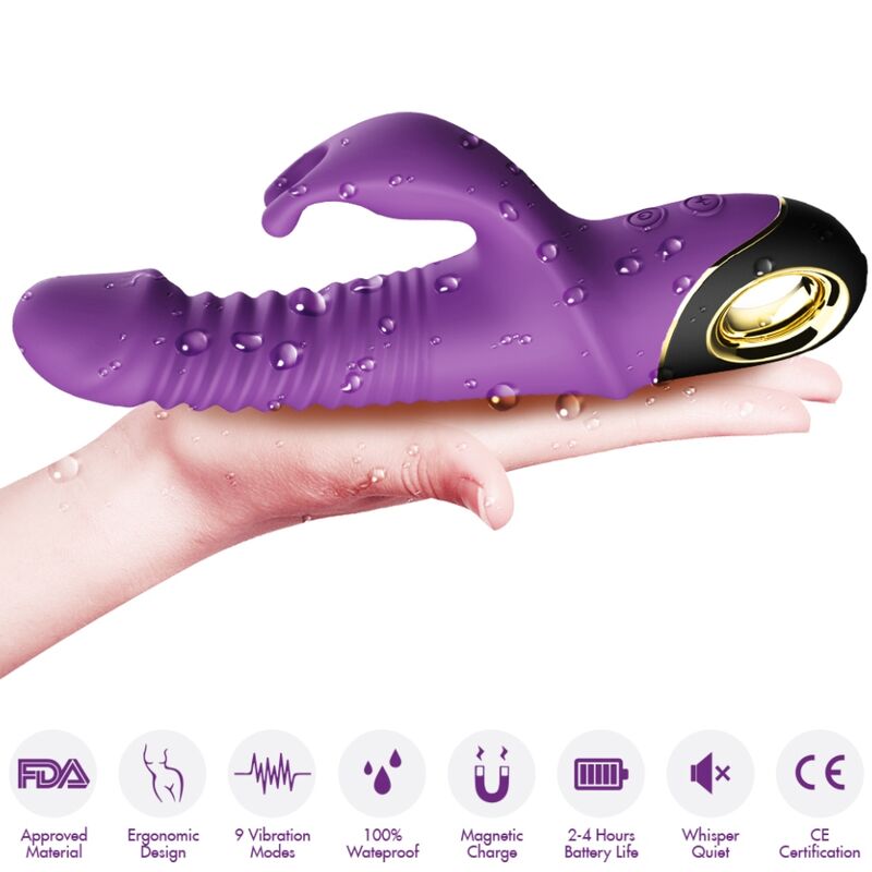 ARMONY - VIBRATORE ZING DILDO CONIGLIO VIOLA