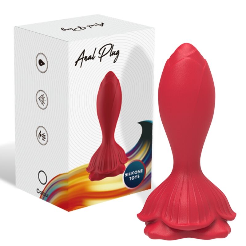 ARMONY - VIBRATORE ROSA E TELECOMANDO PICCOLO PLUG ANALE ROSSO