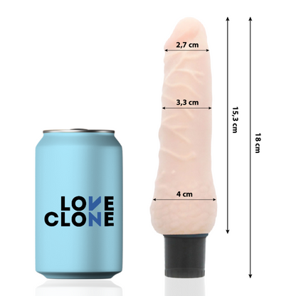 LOVECLONE - VIBRATORE AUTOLUBRIFICANTE SVEN 18.5 CM -O- 3.3 CM