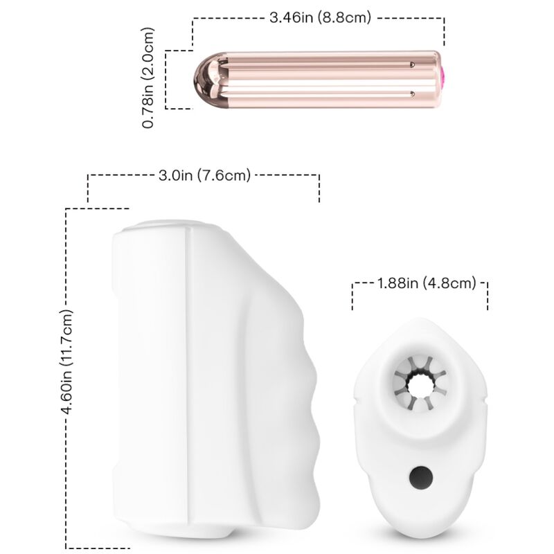 ARMONY - MASTURBATORE E VIBRATORE MAESTRO BIANCO