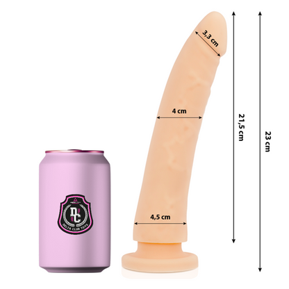 DELTA CLUB - TOYS DILDO NATURALE IN SILICONE MEDICO 23 CM -O- 4.5 CM