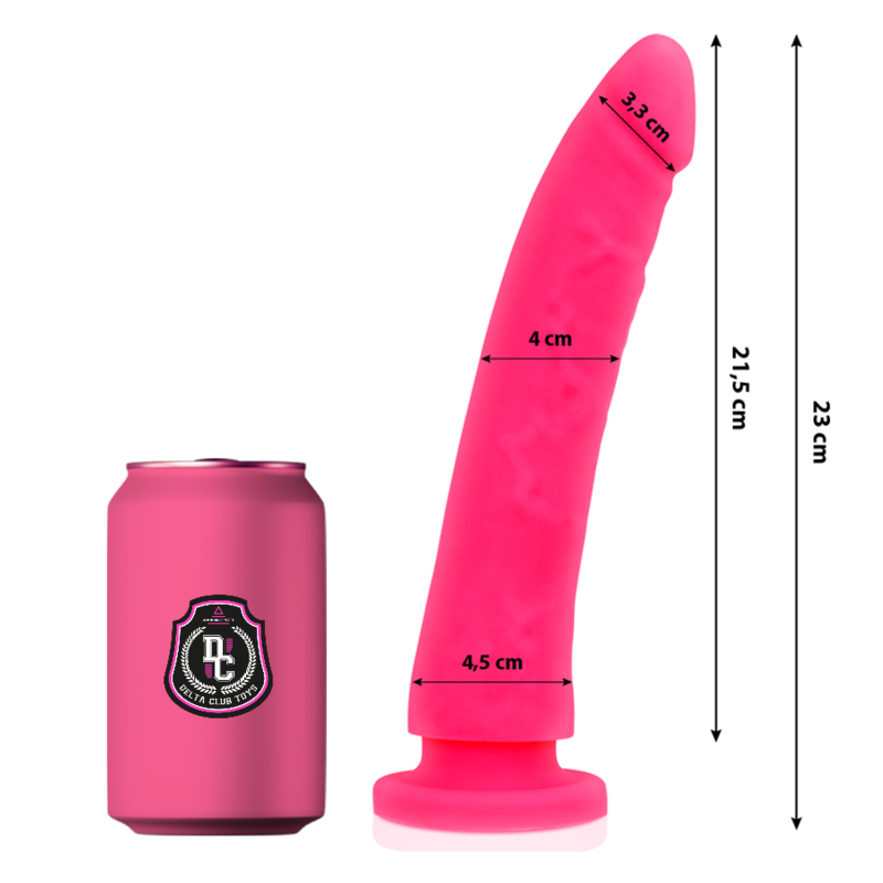 DELTA CLUB - TOYS DILDO MEDICO ROSA IN SILICONE 23 CM -O- 4.5 CM