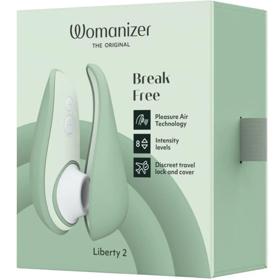 WOMANIZER - LIBERTY 2 STIMOLATORE CLITORIDE & VENTOSA VERDE CHIARO