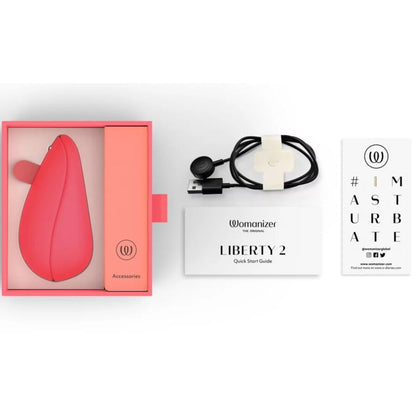 WOMANIZER - LIBERTY 2 STIMOLATORE CLITORIDE & VENTOSA VERDE CHIARO