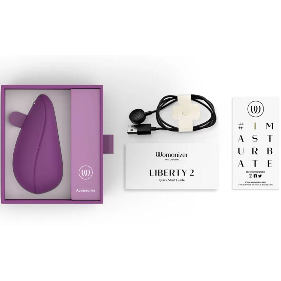 WOMANIZER - LIBERTY 2 STIMOLATORE CLITORIDE & VENTOSA VERDE CHIARO