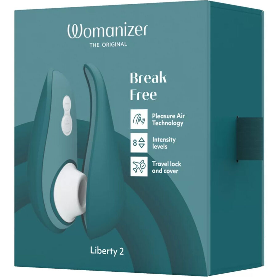 WOMANIZER - LIBERTY 2 STIMOLATORE CLITORIDE & VENTOSA VERDE CHIARO