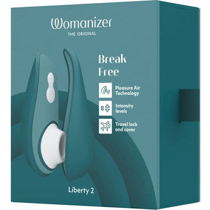 WOMANIZER - LIBERTY 2 STIMOLATORE CLITORIDE & VENTOSA VERDE CHIARO