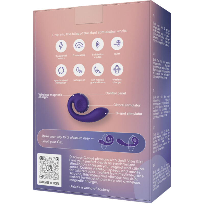 SNAIL VIBE - GIZI DUAL STIMOLATORE ROSA