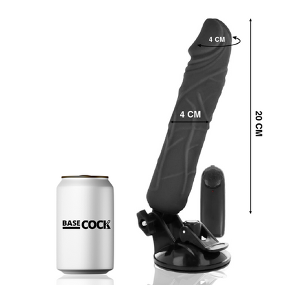 BASECOCK - VIBRATORE TELECOMANDO NATURALE REALISTICO 20 CM -O- 4 CM