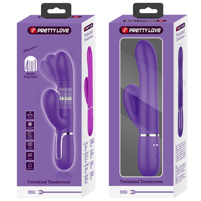 PRETTY LOVE - VIBRATORE MULTIFUNZIONE G-SPOT VIOLA