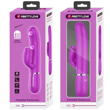 PRETTY LOVE - VIBRATORE CONIGLIO CON LICING FUCSIA