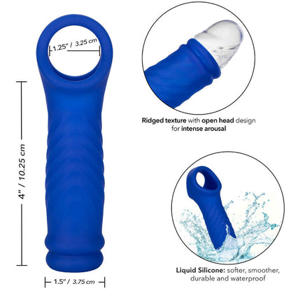 CALEXOTICS - ADMIRAL COPERTURA PER PENE WAVE IN SILICONE LIQUIDO BLU