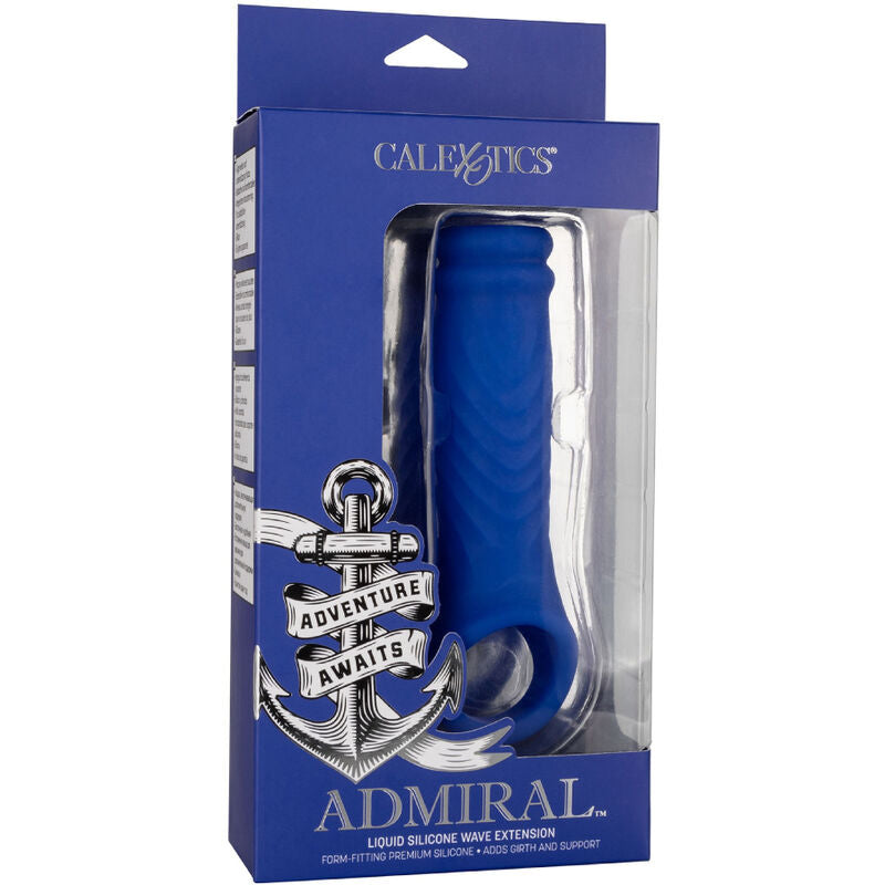 CALEXOTICS - ADMIRAL COPERTURA PER PENE WAVE IN SILICONE LIQUIDO BLU