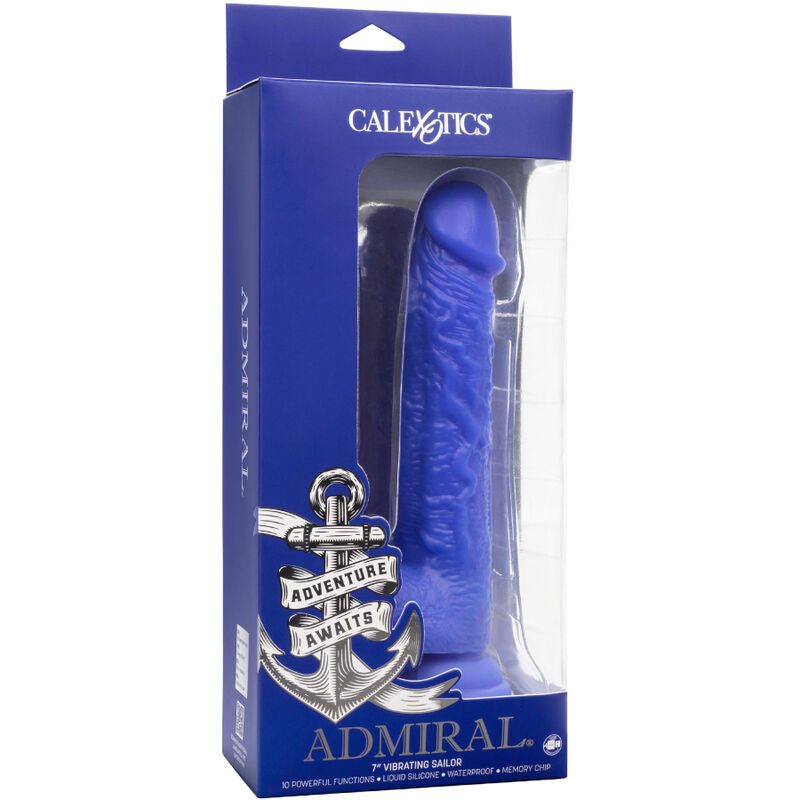 CALEXOTICS - ADMIRAL VIBRATORE DILDO REALISTICO SAILOR BLU