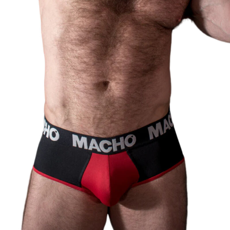 MACHO - MS26N SLIP NERO/ROSSO S