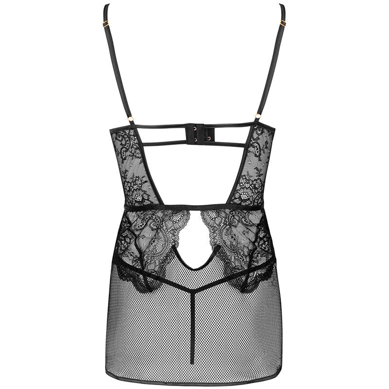 LIVCO CORSETTI FASHION - CAMICIA + SLIP BARIRIN LC 90633 NERO