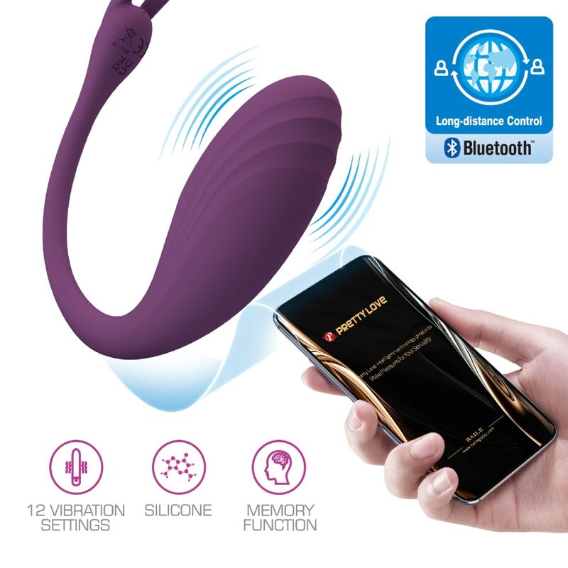 PRETTY LOVE - CATALINA VIBRATOR APP TELECOMANDO VIOLA