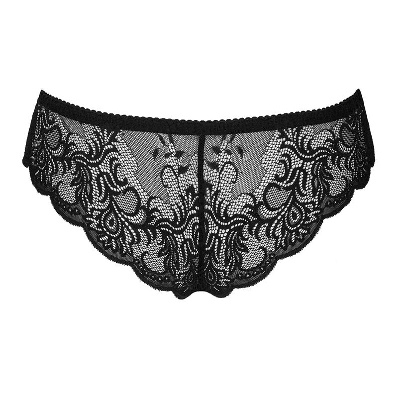 LIVCO CORSETTI FASHION - LOVE STORY LC 90679 PANTY CROTCHLESS NERO