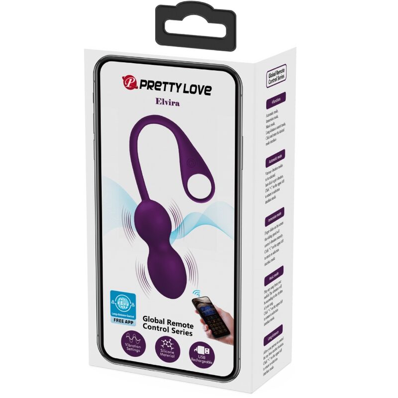 PRETTY LOVE - APP ELVIRA KEGEL BALLS TELECOMANDO VIOLA