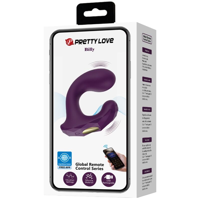 PRETTY LOVE - BILLY TELECOMANDO VIBRAZIONE VIOLA APP GRATUITA