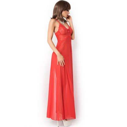 CHILIROSE - CR 3883 BABYDOLL LUNGA ROSSO S/M