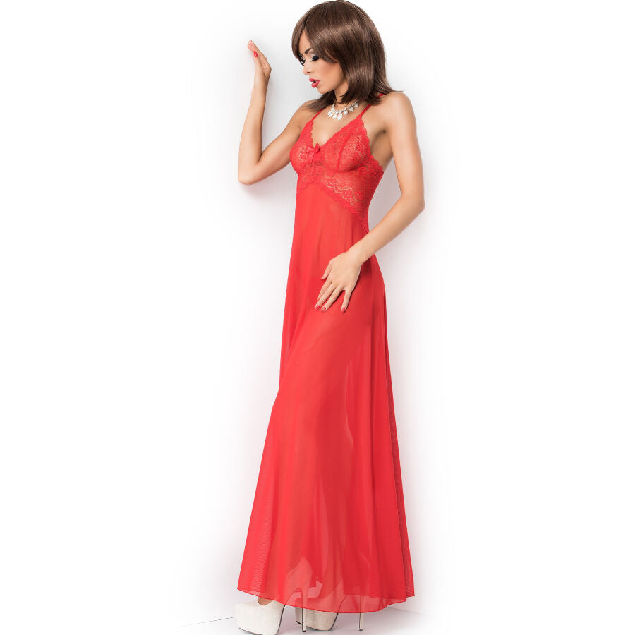 CHILIROSE - CR 3883 BABYDOLL LUNGA ROSSO S/M