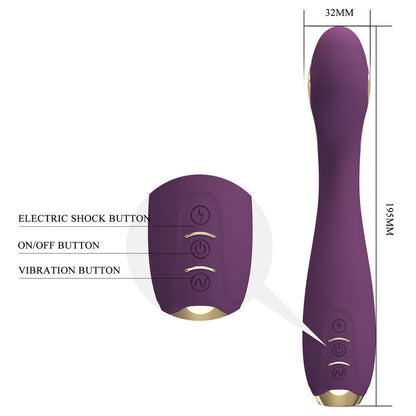 PRETTY LOVE - VIBRATORE ELETTROSHOCK HECTOR BY APP CONTROL VIOLA