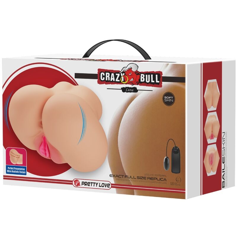 CRAZY BULL - VIBRATORE REALISTICO PER VAGINA E ANO LUNA