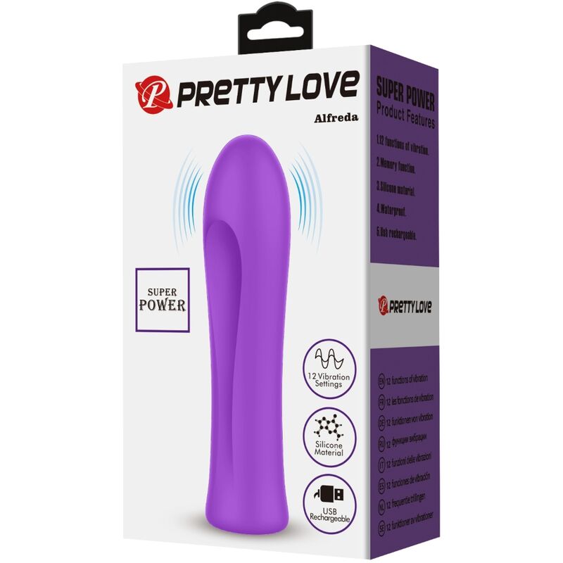 PRETTY LOVE - VIBRATORE ALFREDA SUPER POWER AQUA VIOLA