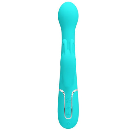 PRETTY LOVE - VIBRATORE DEJON RABBIT 3 IN 1 MULTIFUNZIONE VERDE ACQUA